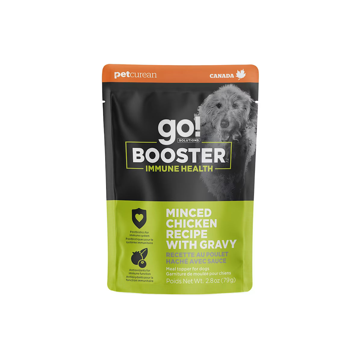 Go Solutions Booster Immune Health Minced Chicken With Gravy Meal Topper Dog Food