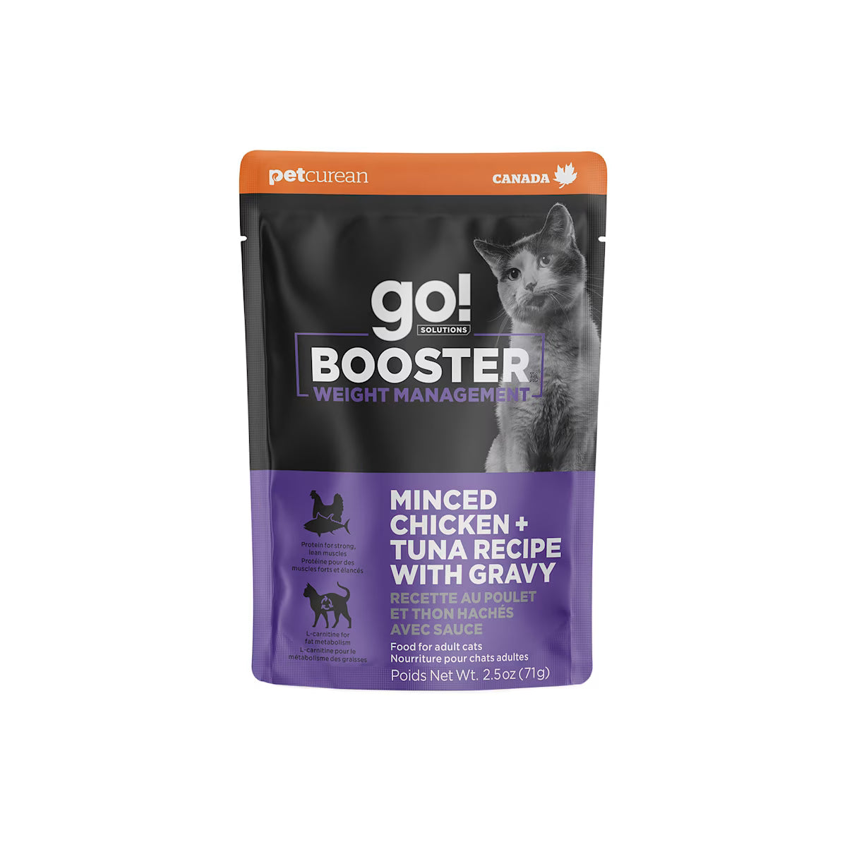 Go Solutions Booster Weight Management Minced Chicken And Tuna With Gravy Cat Wet Food