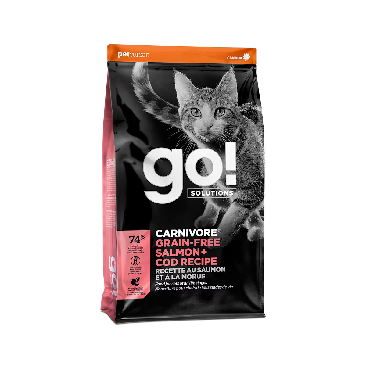 Go Solutions Carnivore Grain Free Salmon Cod Dry Cat Food