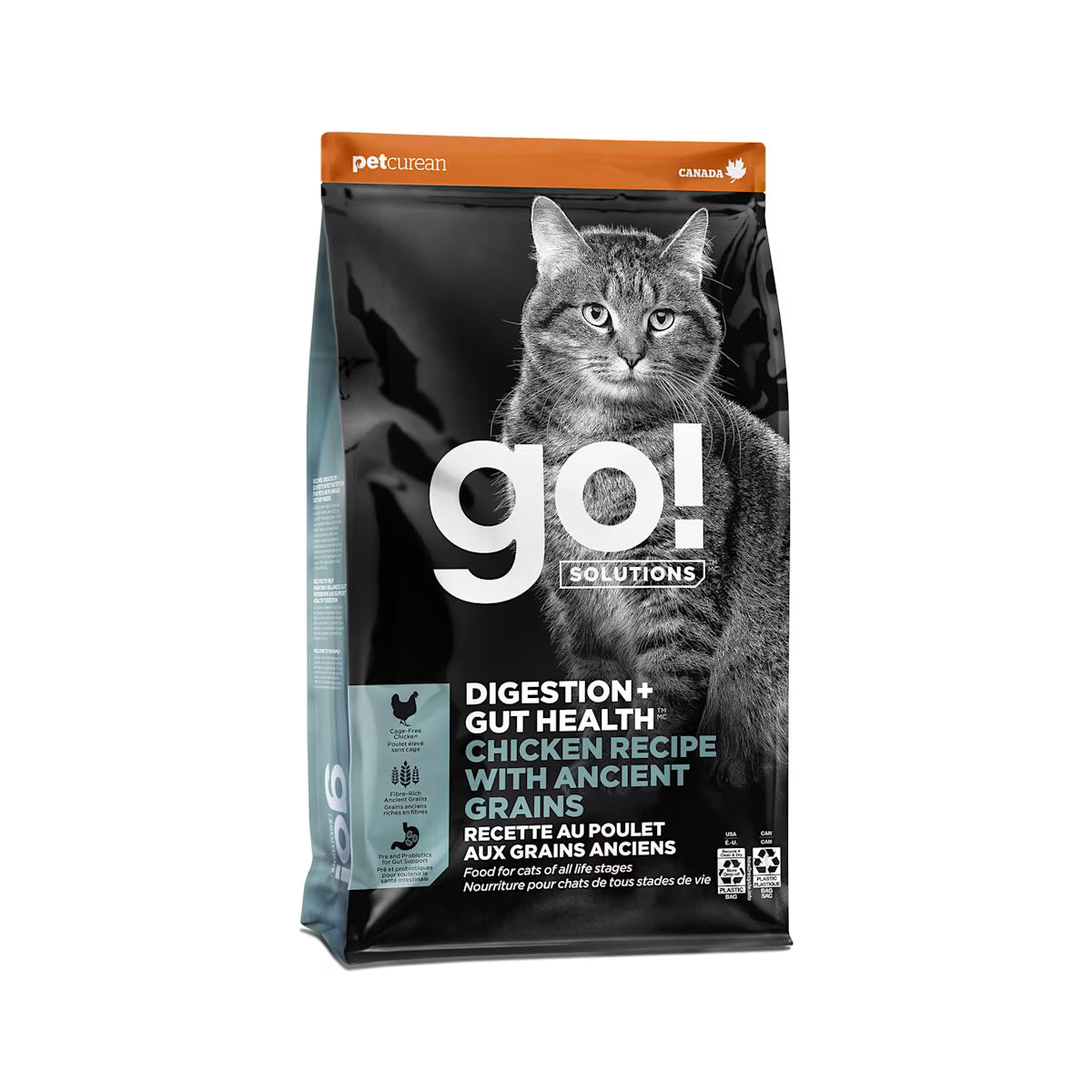 Go Solutions Digestion Gut Health Chicken With Ancient Grains Dry Cat Food
