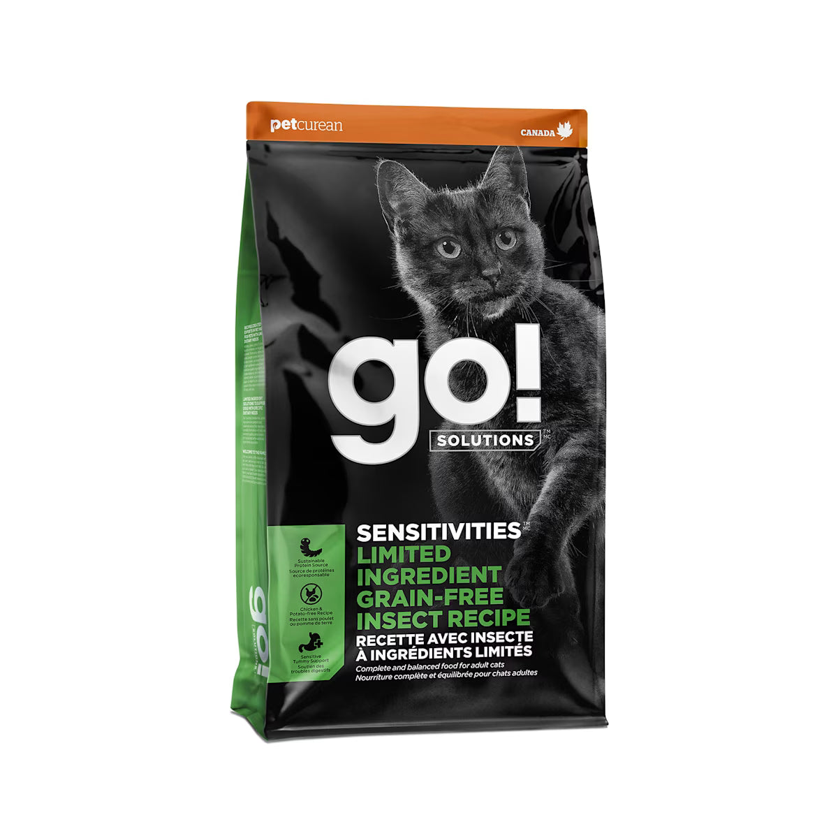 Go Solutions Sensitivities LID Grain Free Insect Dry Cat Food