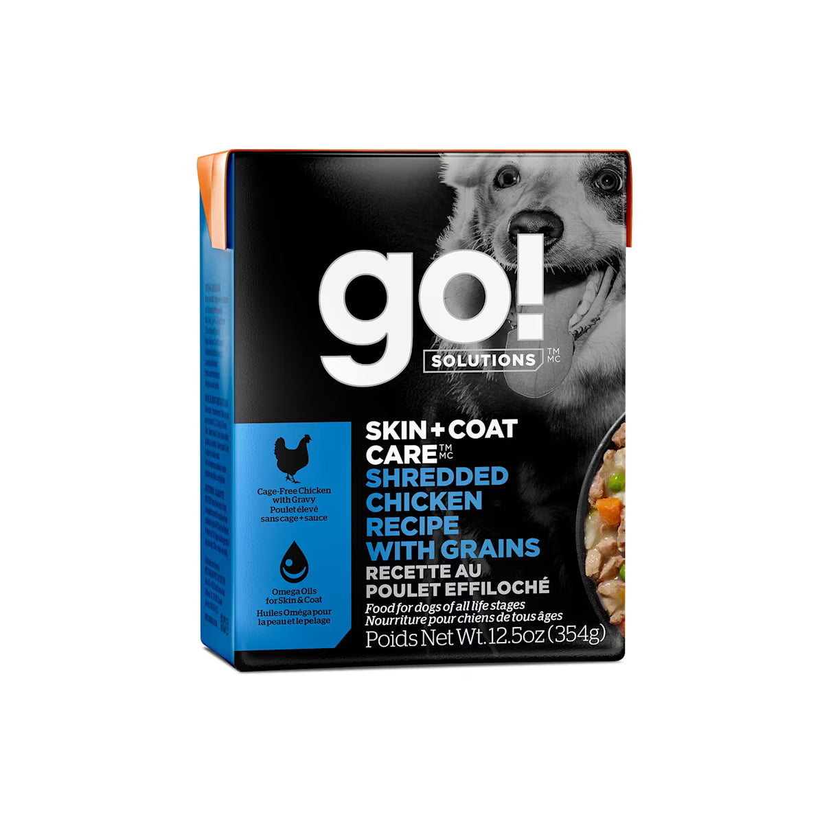 Go Solutions Skin Coat Shredded Chicken Dog Food