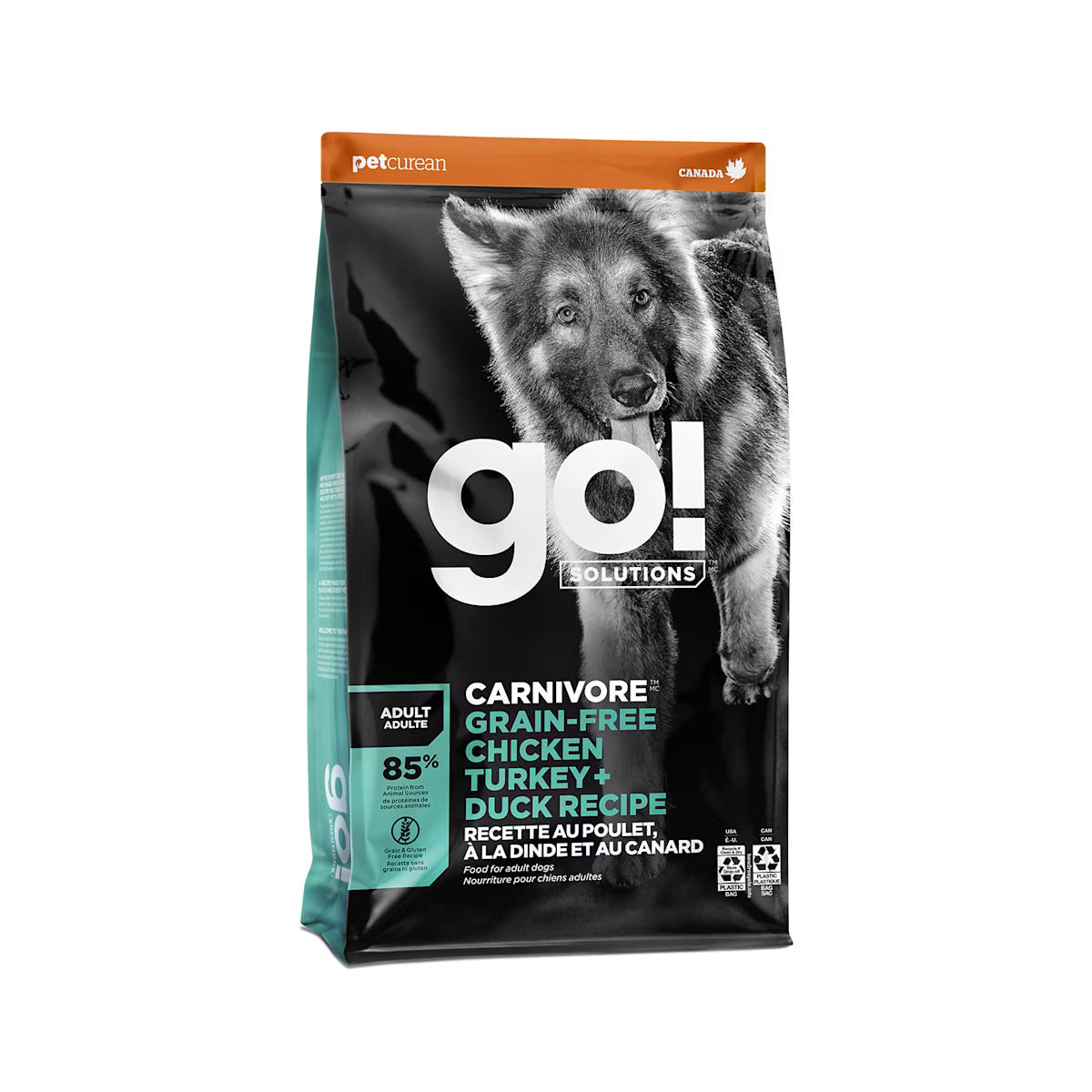 Go Solutions Carnivore Grain Free Chicken Turkey Duck Adult Dry Dog Food