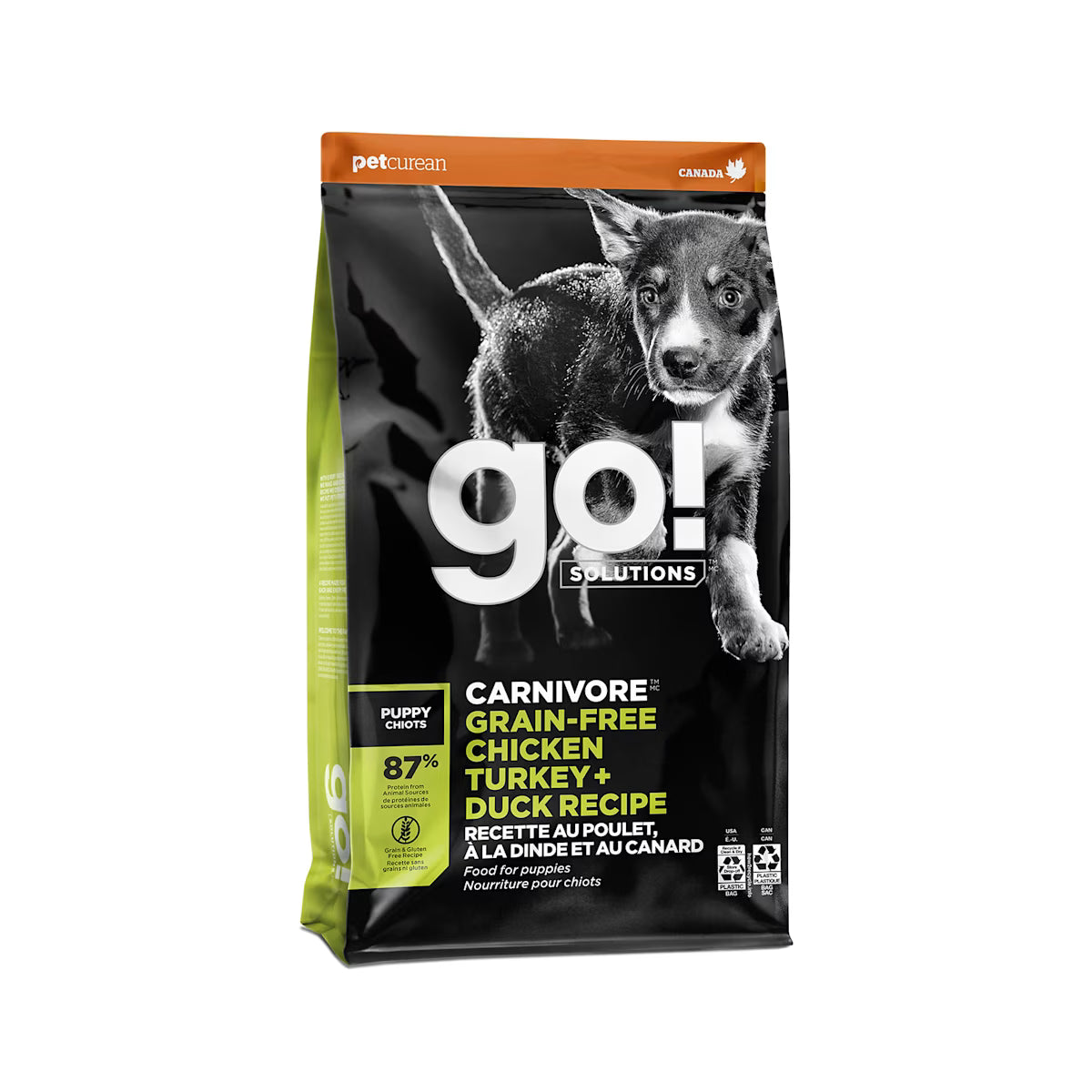 Go Solutions Carnivore Grain Free Chicken Turkey Duck Puppy Dry Dog Food