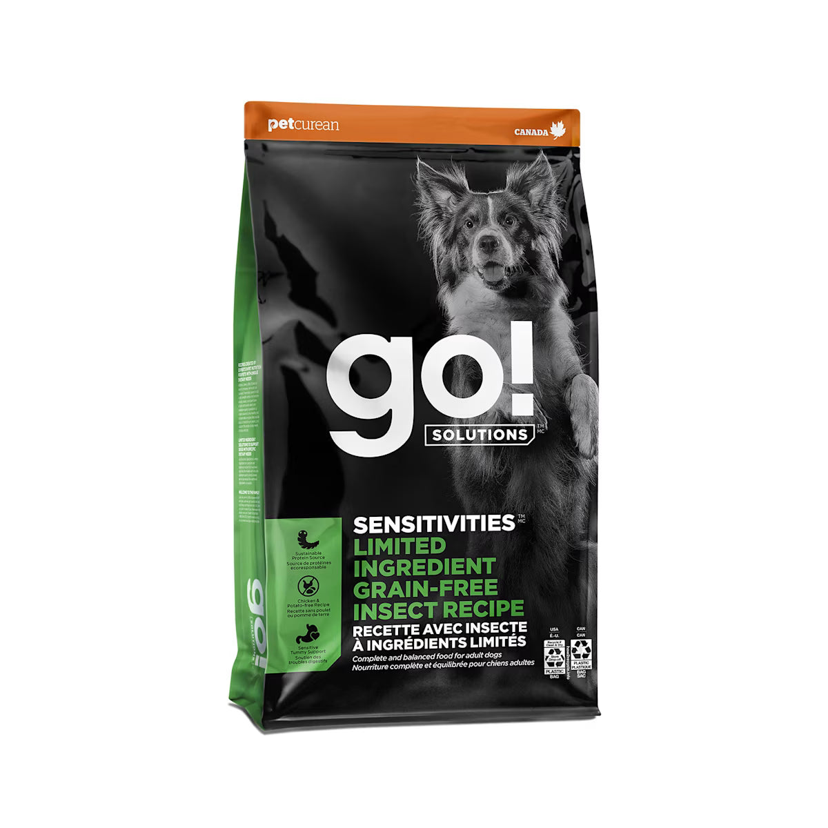 Go Solutions Sensitivities LID Grain Free Insect Dry Dog Food