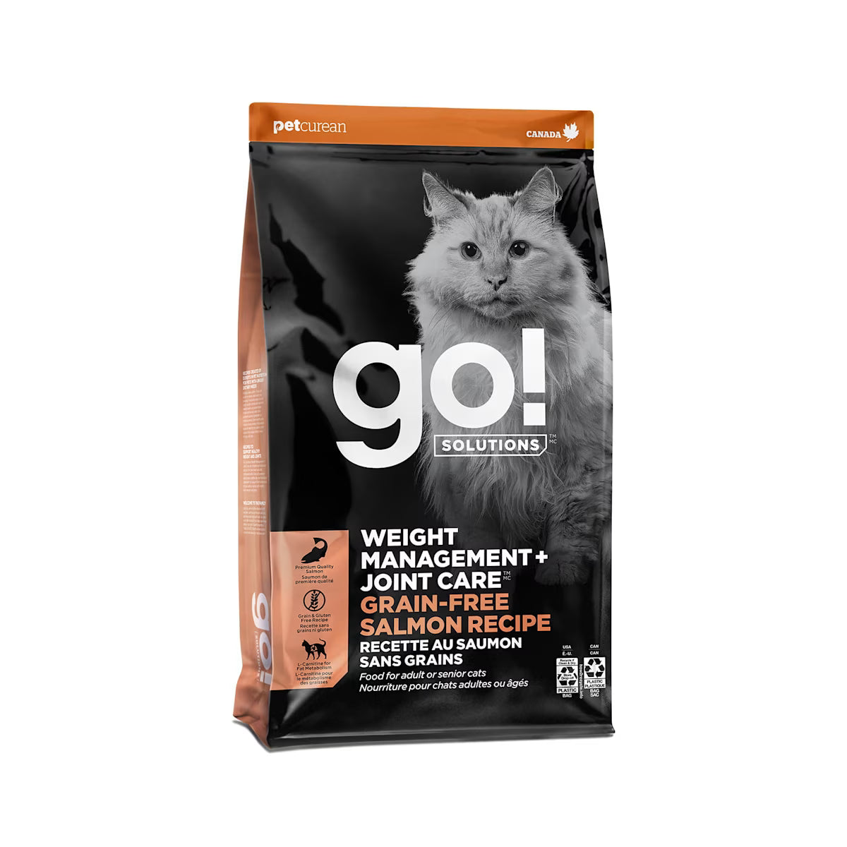 Go Solutions Weight Management Joint Care Grain Free Salmon Dry Cat Food