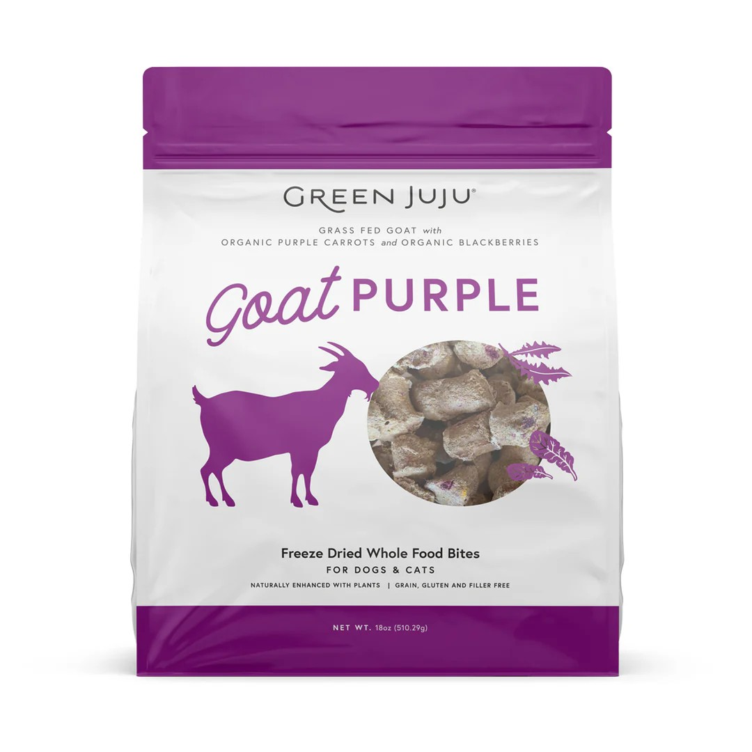 Green Juju Goat Purple Freeze-Dried Whole Food Bites For Dogs & Cats