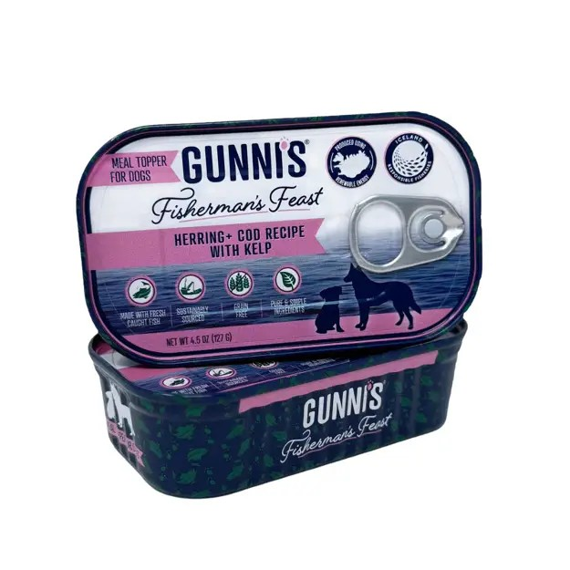 Gunni's Taste of Iceland Herring & Cod Recipe with Kelp Dog Wet Food Topper
