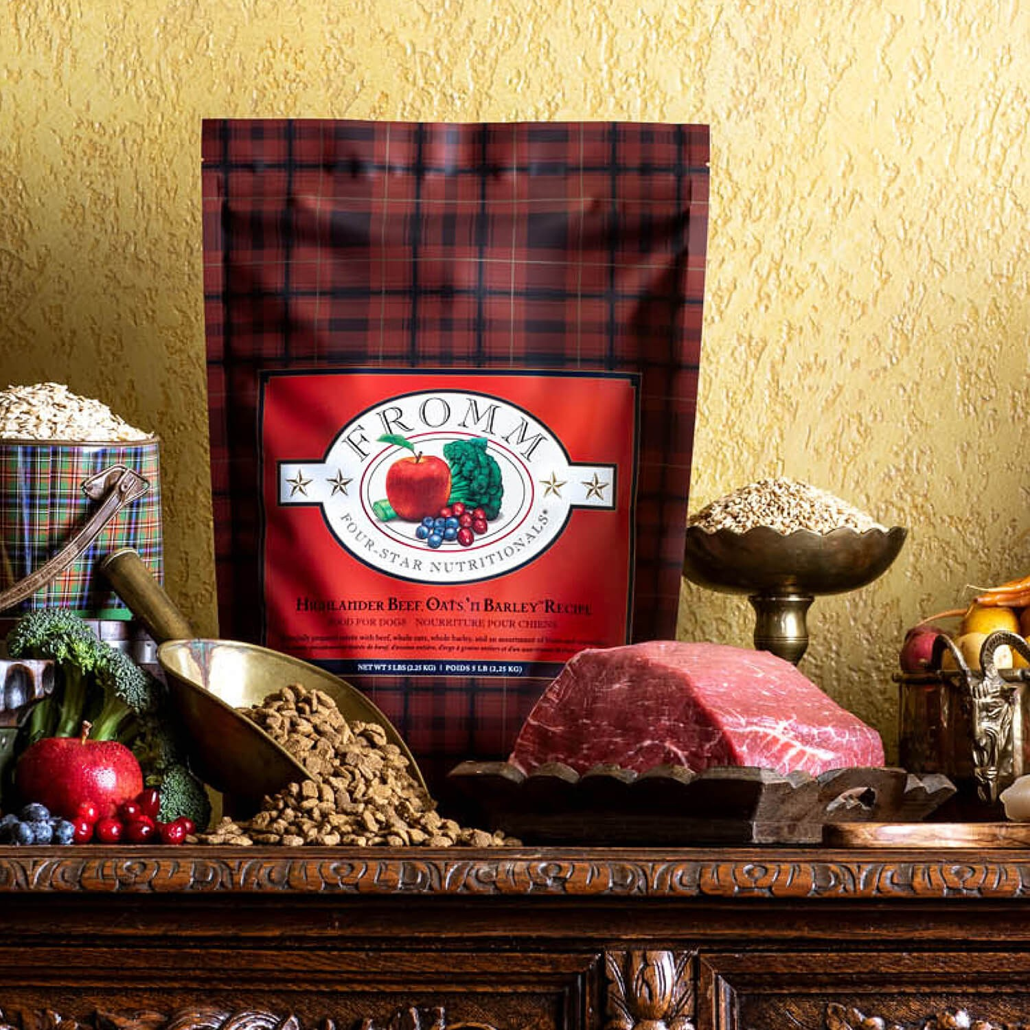 Fromm Four Star Highlander Beef Oats 'n Barley Recipe Dog Dry Food
