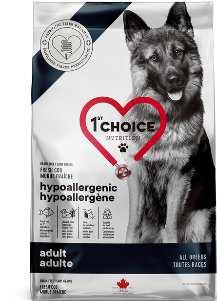 1st Choice Adult Hypoallergenic Grain Free Fresh Cod Dog Dry Food