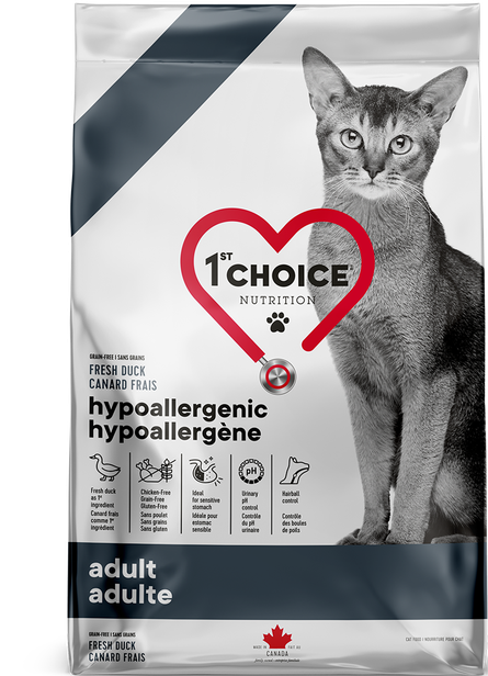 1st Choice Adult Hypoallergenic Grain Free Fresh Duck Cat Dry Food