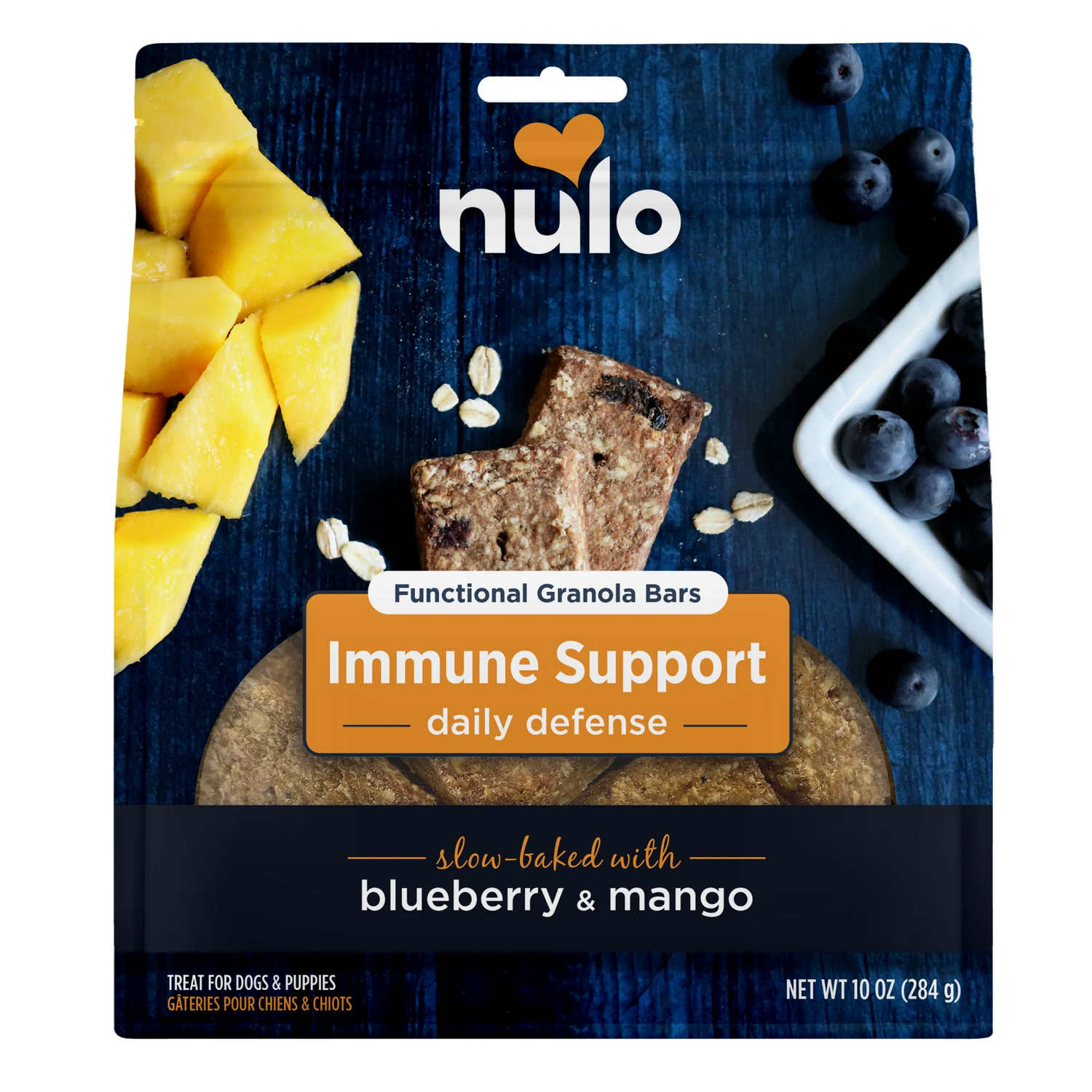 Nulo Functional Granola Bars Immune Support For Daily Defense Dog Treats 10oz
