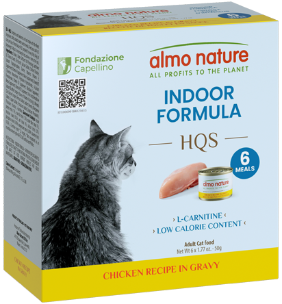 Almo Nature HQS Indoor Chicken Recipe In Gravy Cat Wet Food