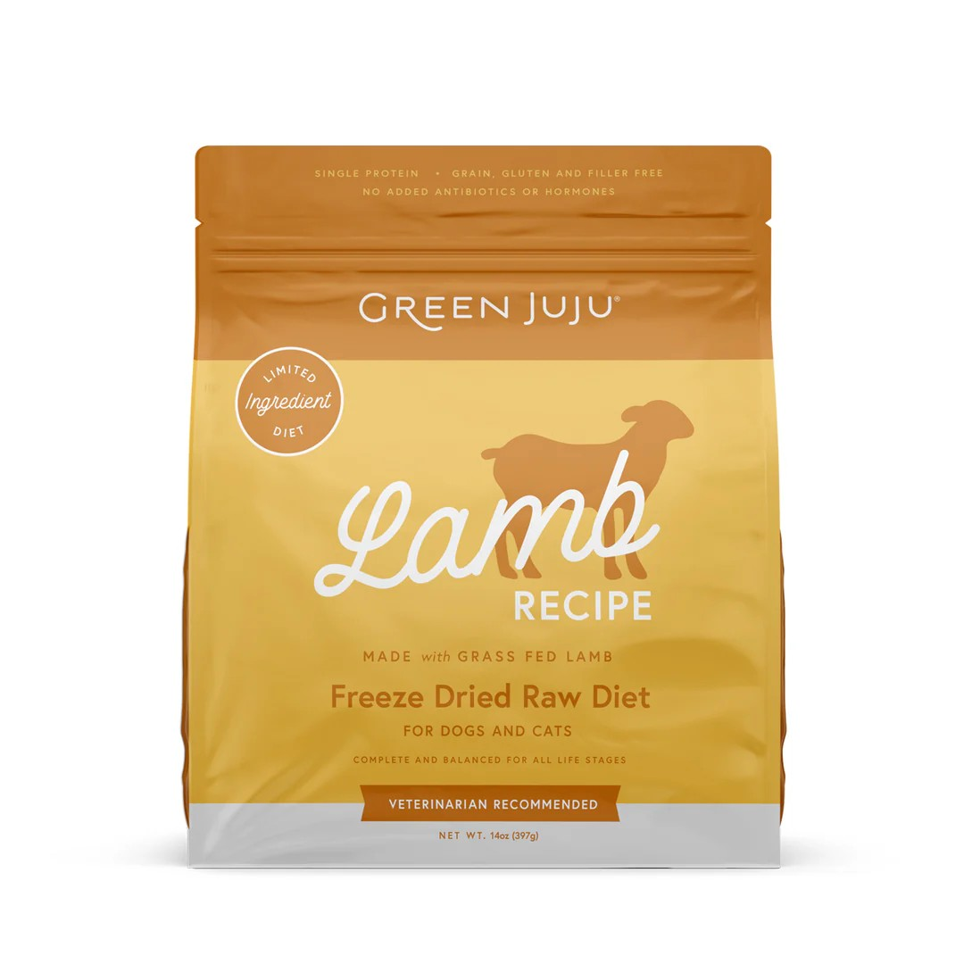 Green Juju Lamb Recipe Freeze-Dried Raw Diet For Dogs & Cats