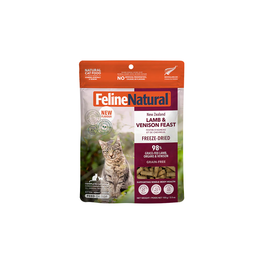 Feline Natural Lamb & Venison Freeze-Dried Cat Food