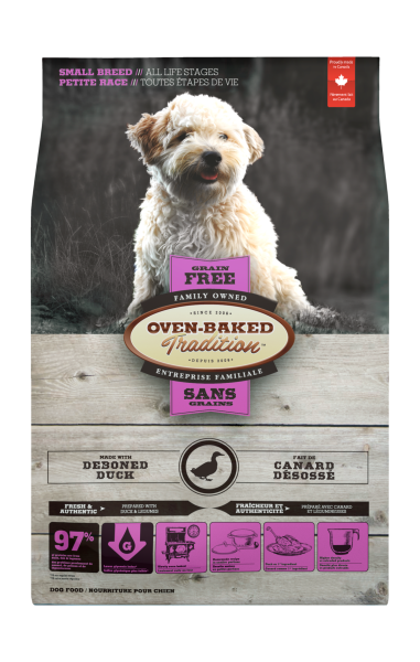 Oven-Baked Tradition Small Breed All Life Stages Grain Free Duck Dog Dry Food