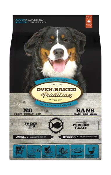 Oven-Baked Tradition Adult Large Breed Fish Dog Dry Food 25 lb