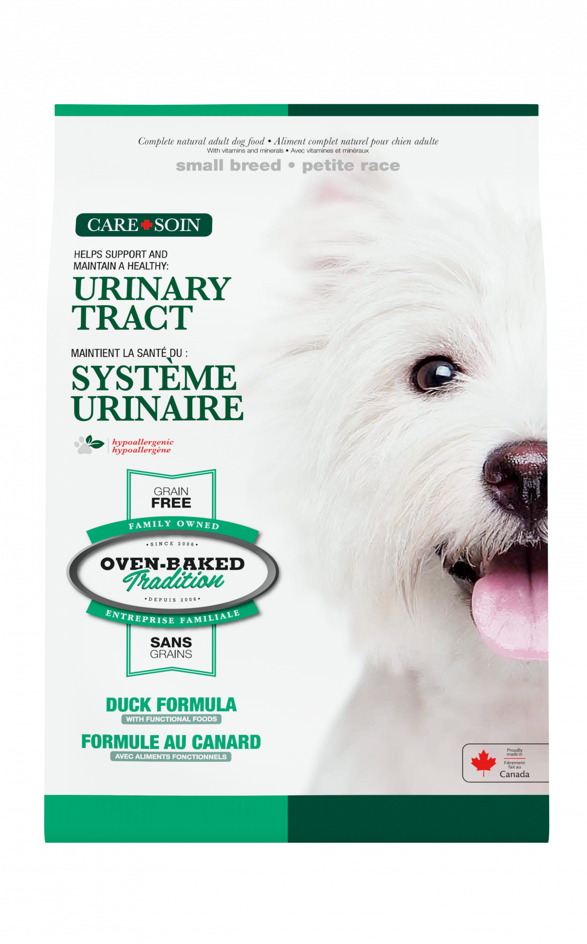 Oven-Baked Tradition Small Breeds Urinary Adult Grain Free Duck Dog Dry Food