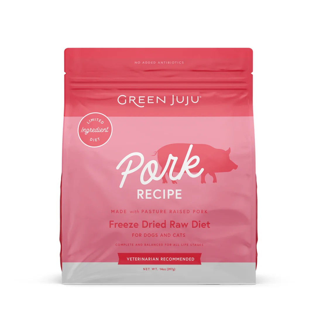 Green Juju Pork Recipe Freeze-Dried Raw Diet For Dogs & Cats