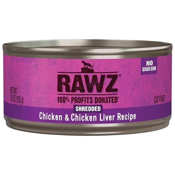 RAWZ Shredded Chicken & Chicken Liver Wet Cat Food