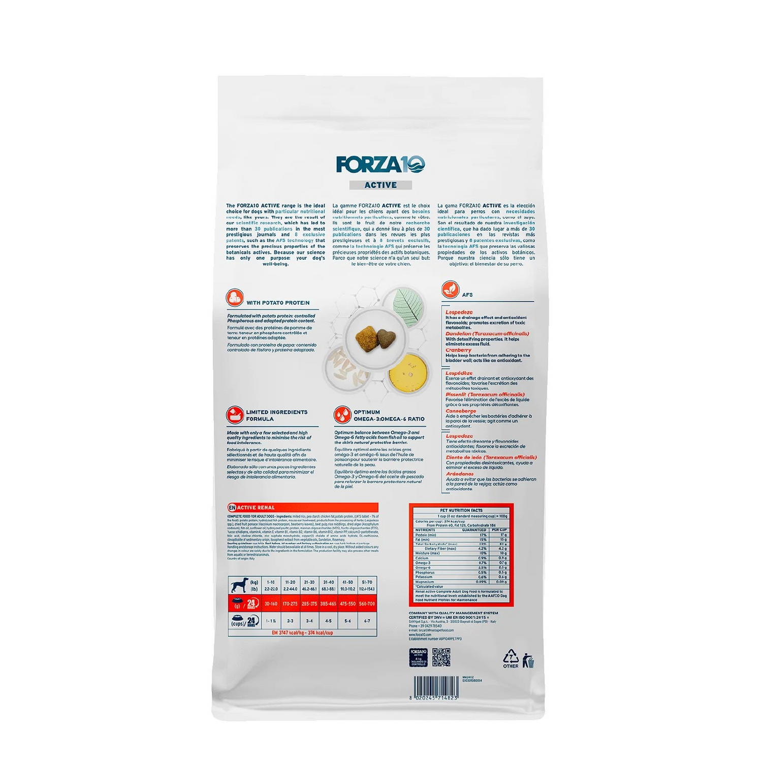 Forza 10 Active Renal Kidney Support Dog Dry Food