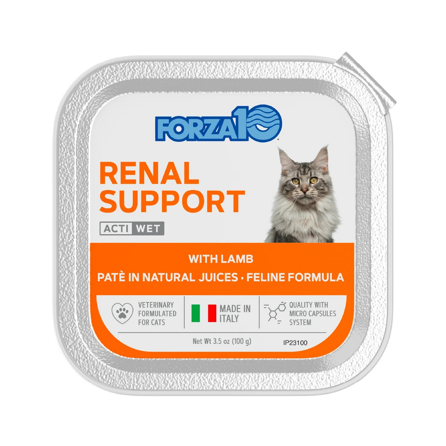 Forza10 ACTIWET Line Renal Kidney Support Lamb Flavor Cat Wet Food