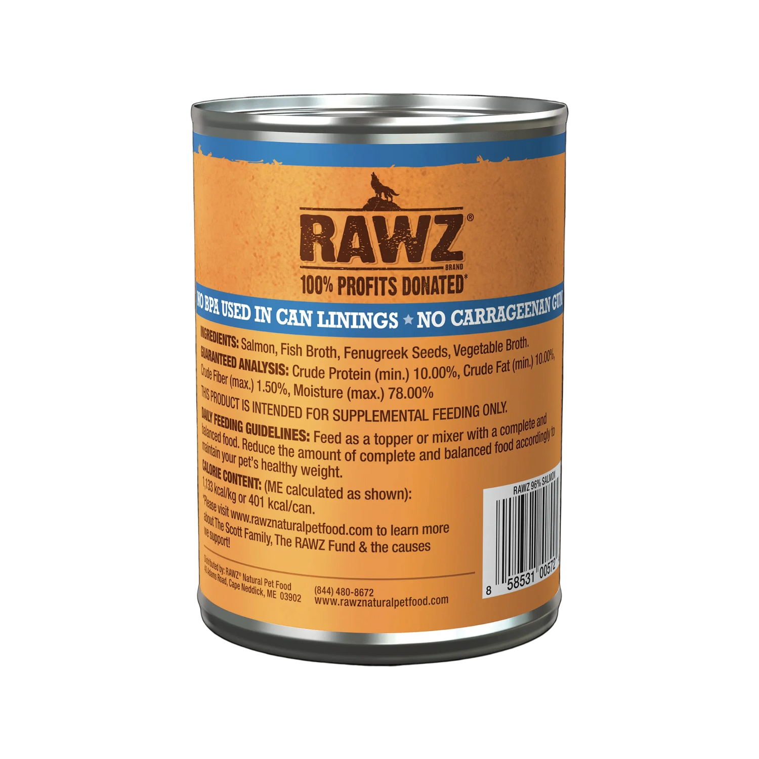 RAWZ 96% Salmon Wet Dog Food