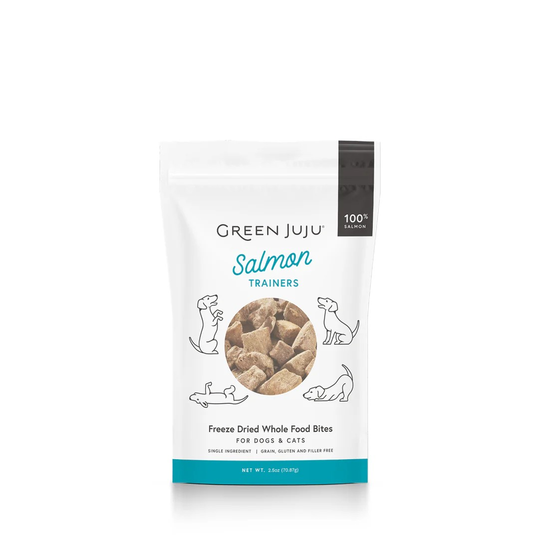 Green Juju Freeze-Dried Single-Ingredient Salmon Trainer Treats For Dogs & Cats