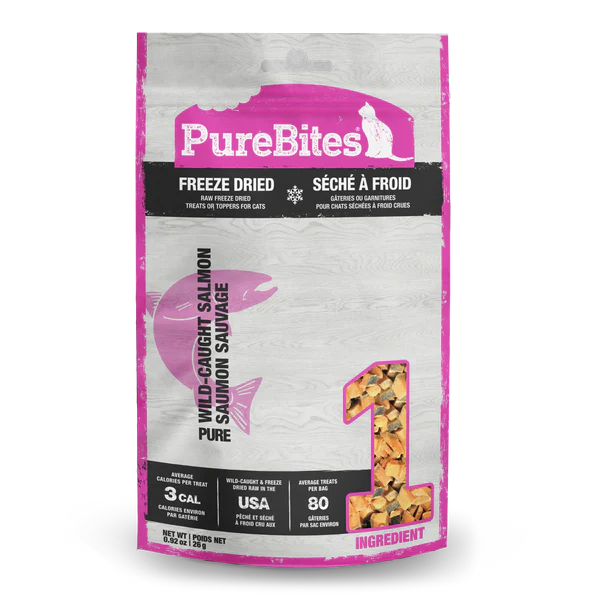PureBites Wild-Caught Salmon Freeze Dried Cat Treats