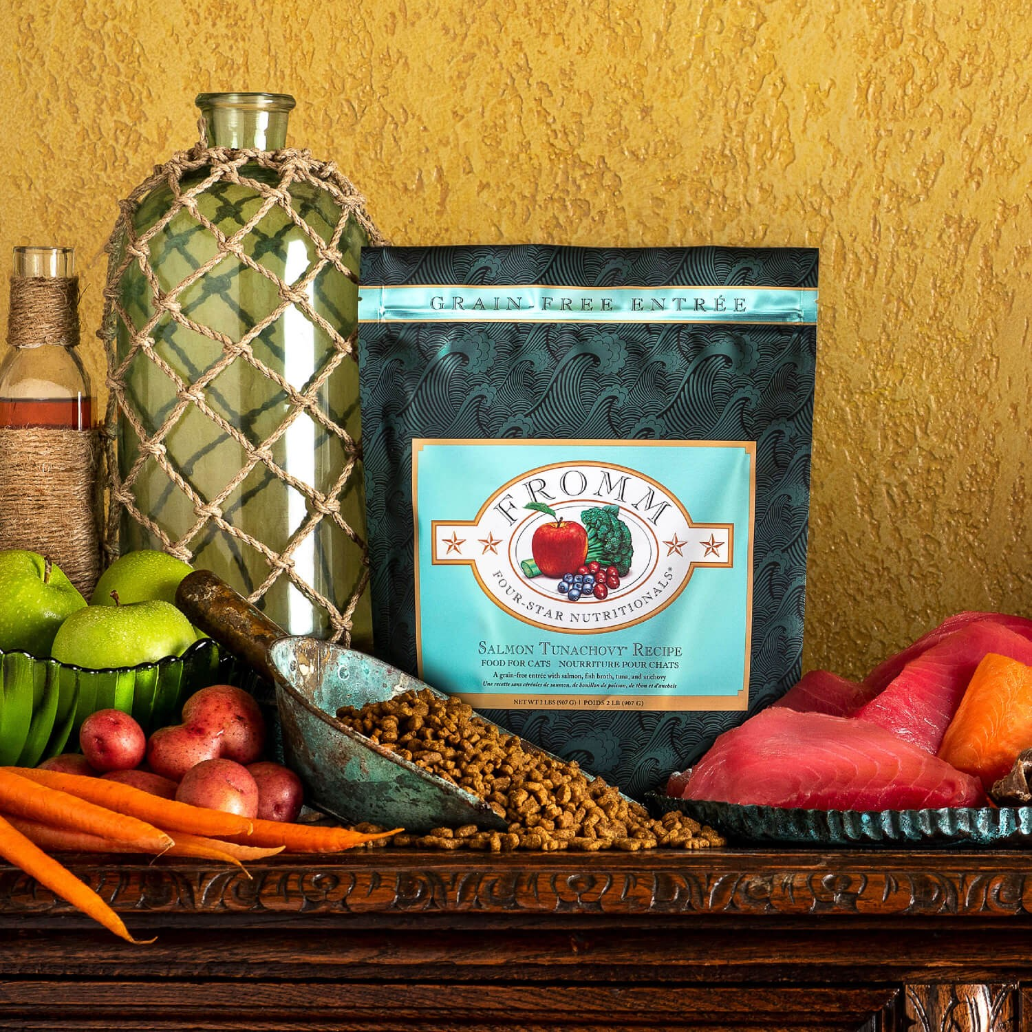 Fromm Four Star Grain Free Salmon Tunachovy Recipe Cat Dry Food