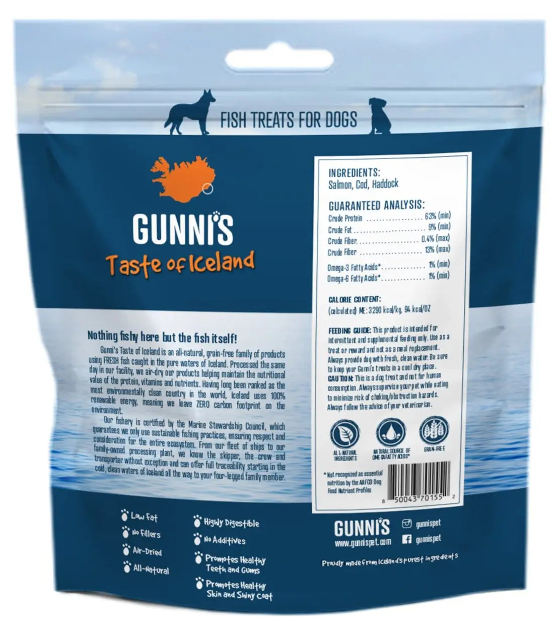 Gunni's Taste of Iceland Salmon Baby Bites 2.5oz