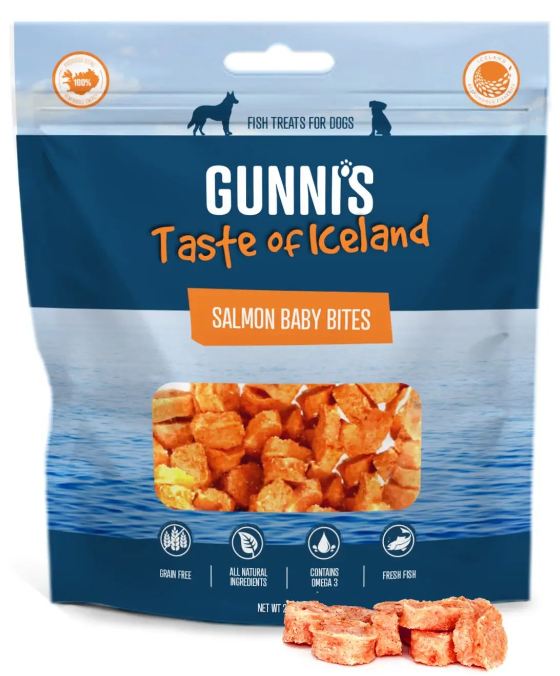 Gunni's Taste of Iceland Salmon Baby Bites 2.5oz