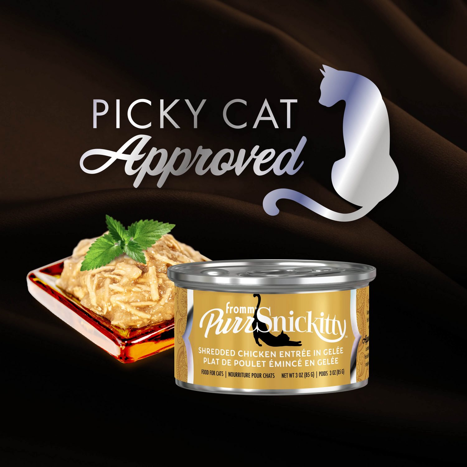 Fromm PurrSnickitty Shredded Chicken Entrée in Gelée Cat Wet Food