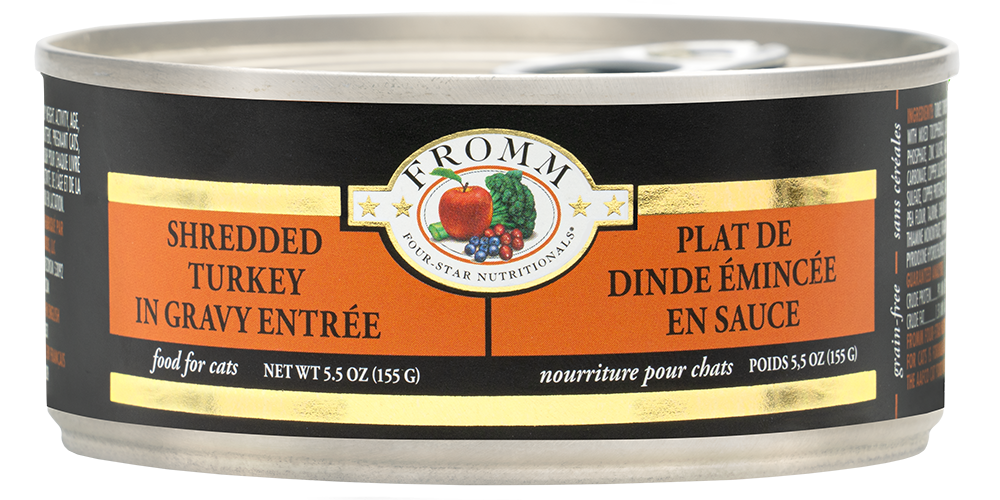 Fromm Four Star Shredded Turkey in Gravy Entrée Cat Wet Food