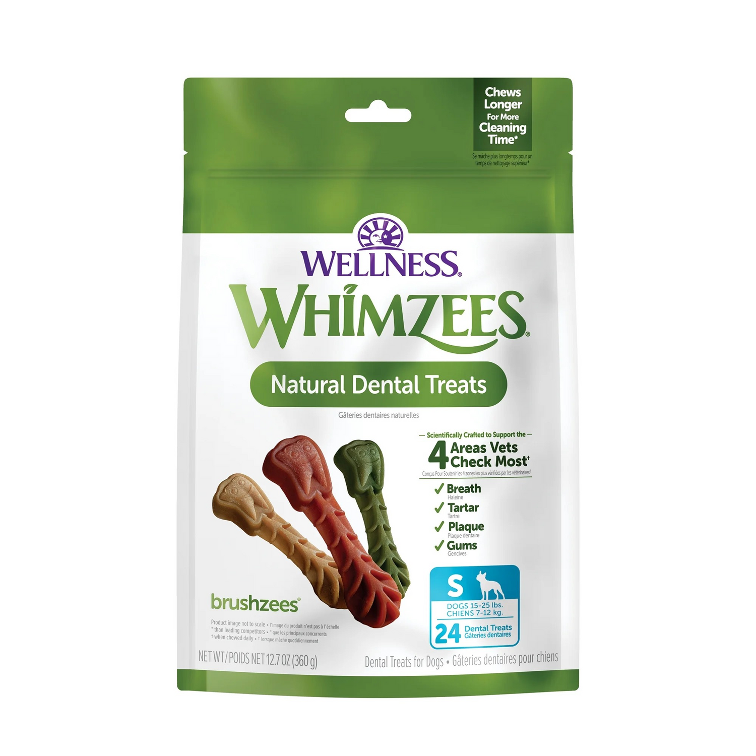 Wellness WHIMZEES Brushzees Natural Dog Dental Treat