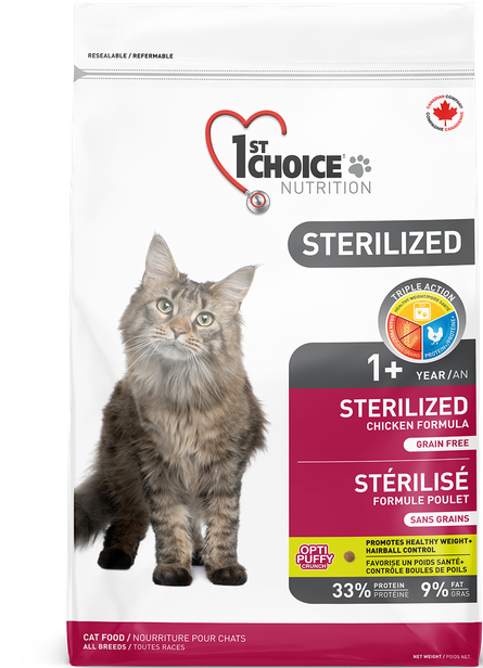 1st Choice Adult Sterilized Grain Free Chicken Cat Dry Food