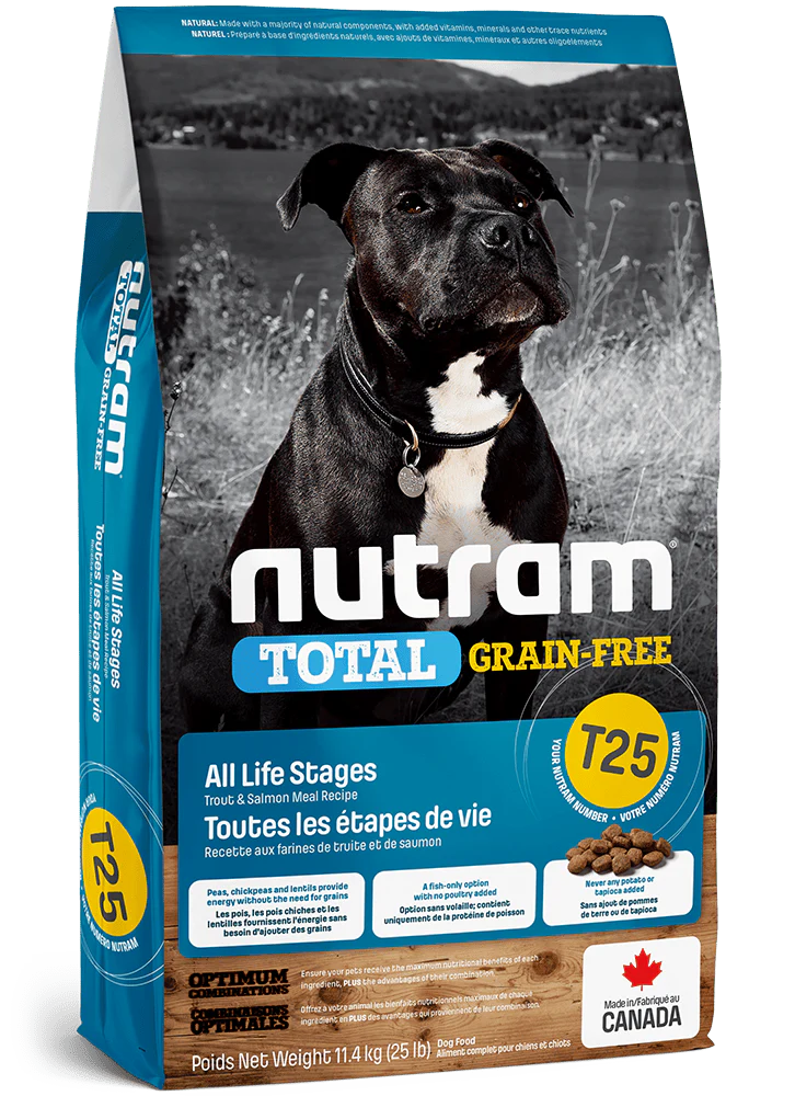 Nutram Total T25 Grain Free Trout and Salmon Dry Dog Food