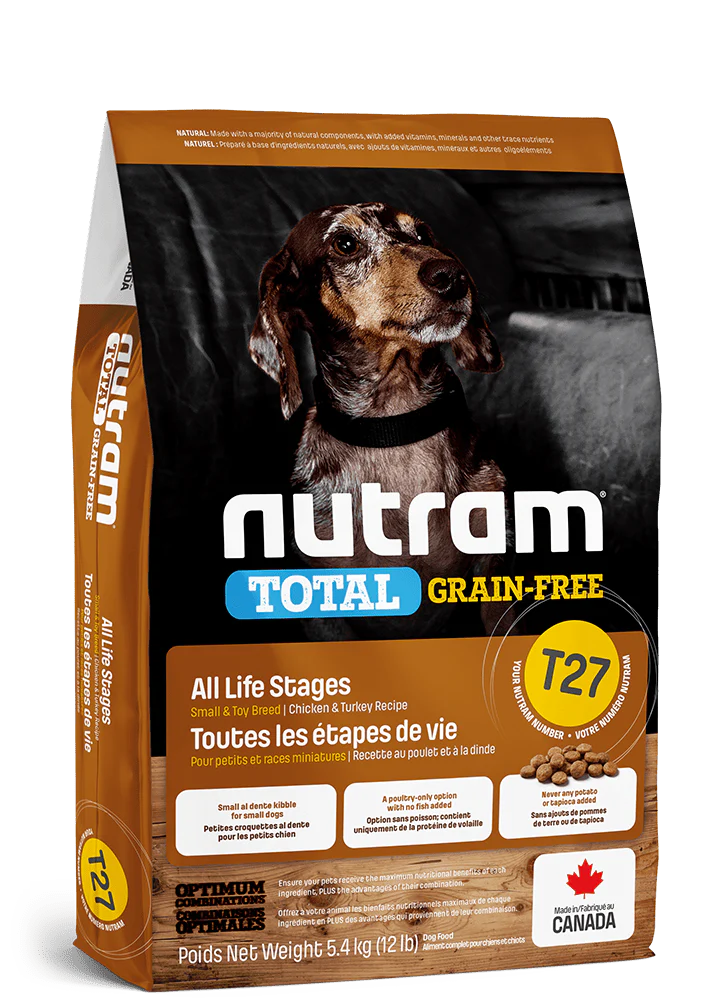 Nutram T27 Grain Free Chicken and Turkey Dry Dog Food