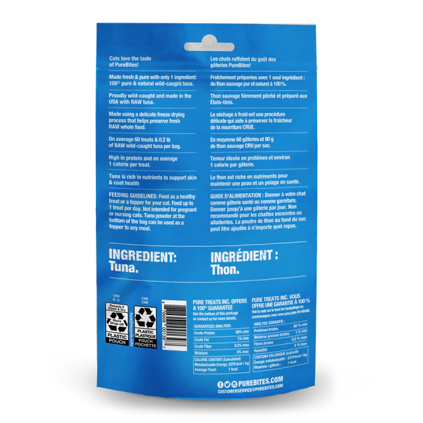 PureBites Wild-Caught Tuna Freeze Dried Cat Treats