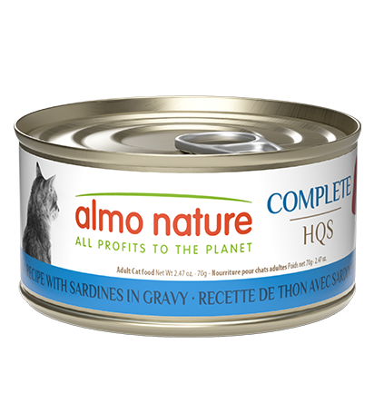 Almo Nature Complete HQS Tuna Recipe with Sardines in Gravy Cat Wet Food