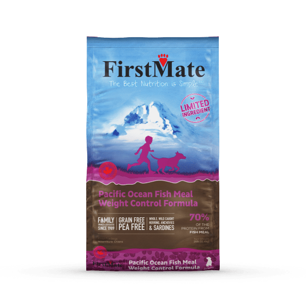 FirstMate Limited Ingredient Pacific Ocean Fish Meal Weight Control Dog Dry Food