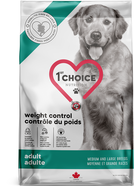 1st Choice Adult Medium and Large Breed Weight Control Chicken Dog Dry Food