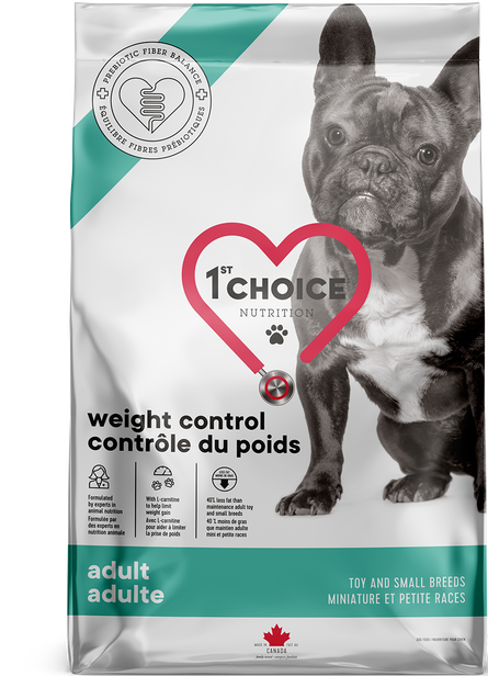 1st Choice Adult Toy and Small Breed Weight Control Chicken Dog Dry Food