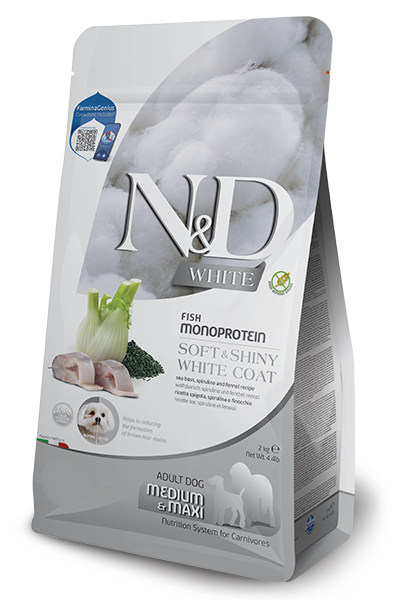 Farmina N&D White Coat Sea Bass, Fennel & Kelp Dog Dry Food