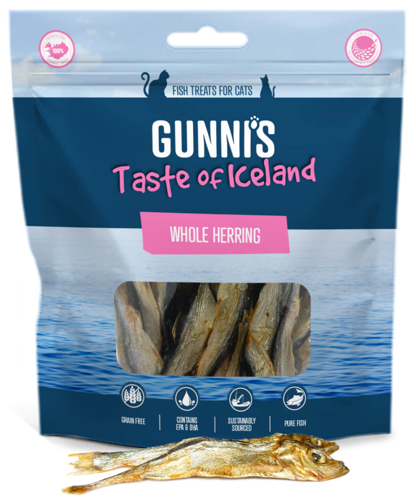 Gunni's Whole Herring Cat Treats 1.5oz
