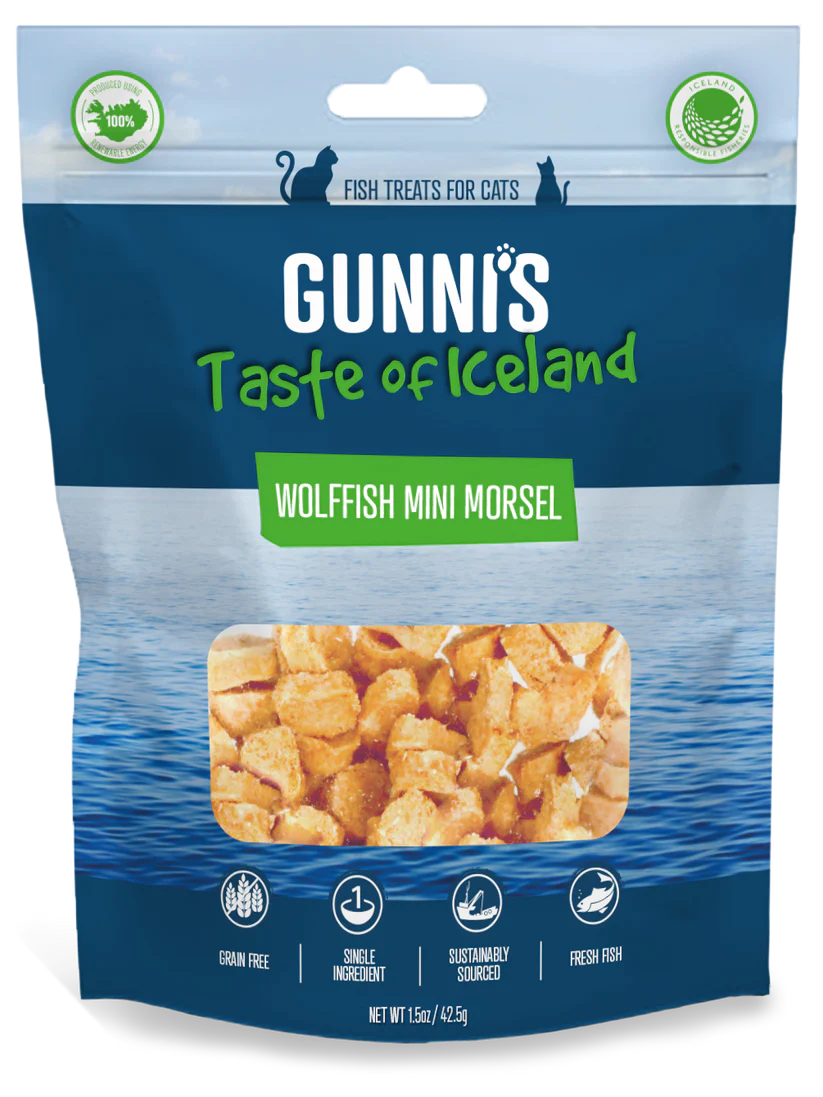 Gunni's Taste of Iceland Wolffish Mini Morsel Cat Treats 1.5oz